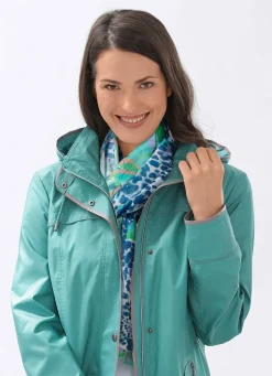 Schal mit Fantasie- und Raubtierfell-Dessin