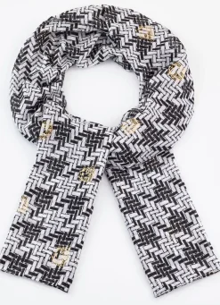 Schal mit grafischem Dessin