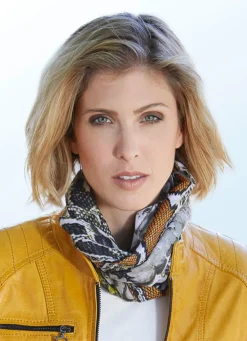 Schal mit Reptildessin