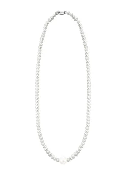 Schicke Halskette mit Süßwasser-Zuchtperlen