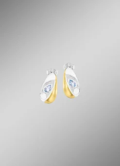 Schicke Ohrstecker mit Blautopas