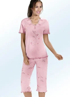 Schlafanzug, Kurzarm mit V-Ausschnitt