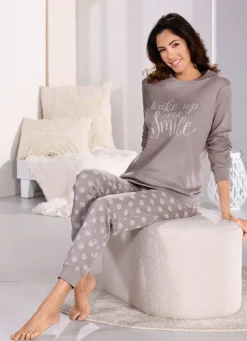 Schlafanzug mit Bündchenabschlüssen