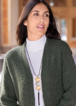 Schlangenkette mit drei großen Schmuckelementen