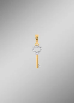 Schlüssel-Anhänger mit 14 Diamanten