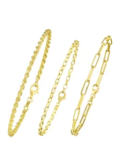 Schmuckset, 3-teilig, aus drei Armbändern