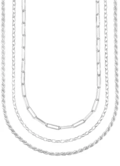 Schmuckset, 3-teilig, aus drei Halsketten