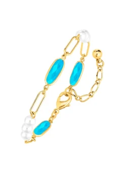 Schmuckset, 3-teilig, aus Messing mit Kristallsteinen