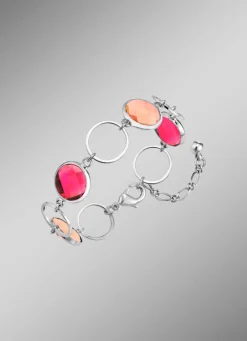 Schmuckset, 3-teilig, mit Kristallsteinen