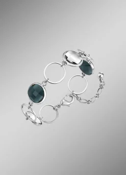 Schmuckset, 3-teilig, mit Kristallsteinen