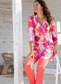 Schön dessinierte Shirt-Tunika