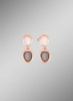 Schöne Ohrstecker mit echt Mondstein