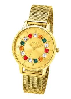 Schöne Quartz-Damenuhr POOLS 2241