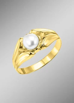 Schöner Damenring, mit Süßwasser-Zuchtperle