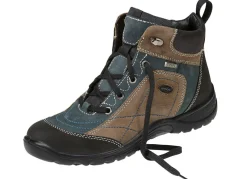 Schnür-Stiefelette in interessanter Farbkombination