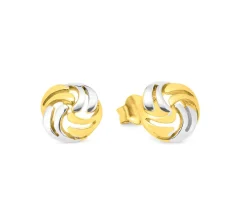 Süße Ohrstecker in Bicolor