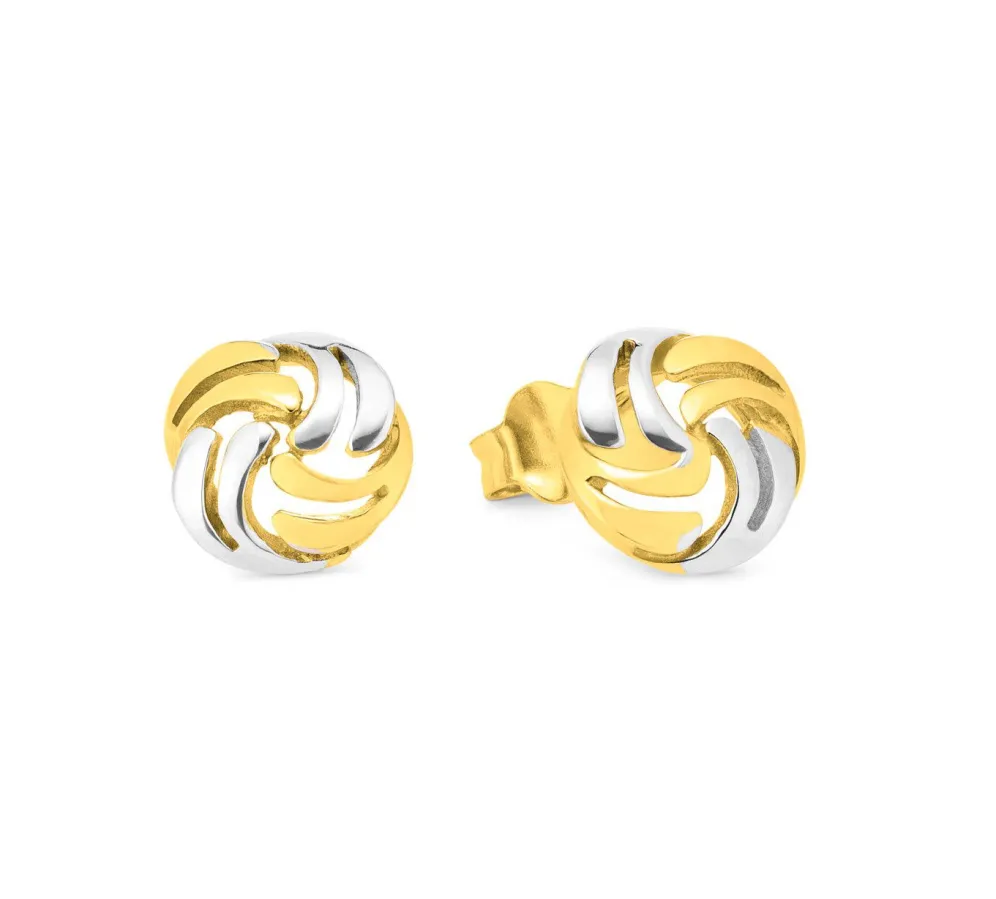 Süße Ohrstecker in Bicolor