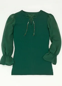 Shirt mit ausgefallener Ausschnittverarbeitung in 2 Farben