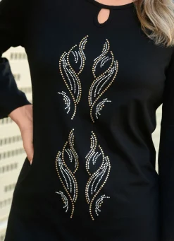 Shirt mit dekorativem Halsausschnitt