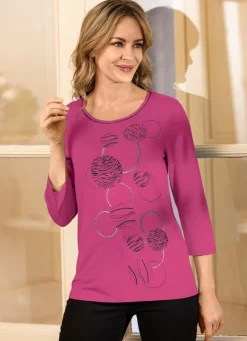 Shirt mit effektvollem Druck in 3 Farben