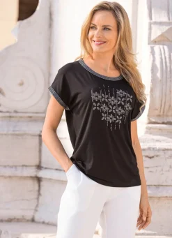 Shirt mit exklusiver Strasszier