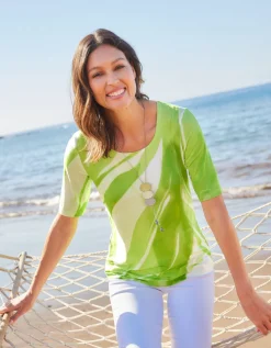 Shirt mit farbbrillantem Allover-Druck