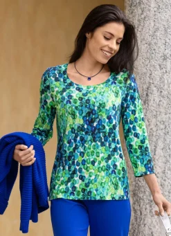 Shirt mit farbbrillantem Alloverdruck