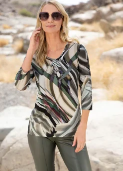 Shirt mit farbbrillantem Allover-Druck