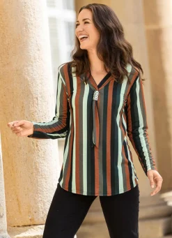 Shirt mit fixierter Schluppe