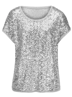 Shirt mit funkelnden Pailletten