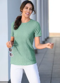 Shirt mit interesanter Struktur in 3 Farben