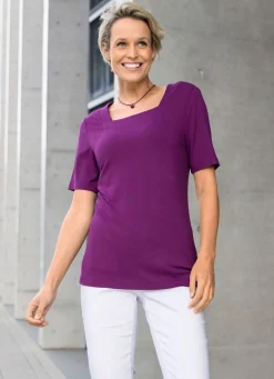 Shirt mit Karree-Ausschnitt