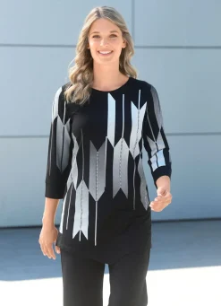 Shirt mit Kontrastdruck