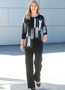 Shirt mit Kontrastdruck