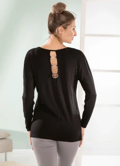 Shirt mit langen Fledermausärmeln