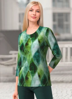 Shirt mit 3/4-langen Ärmel