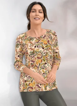 Shirt mit 3/4-langen Ärmeln