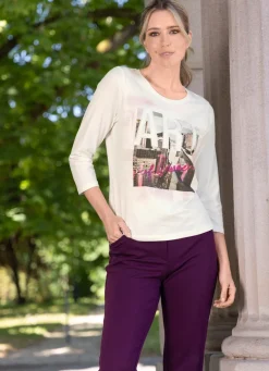 Shirt mit Motivdruck