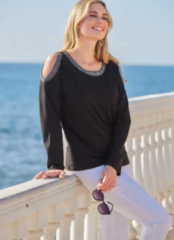 Shirt mit offener Verarbeitung