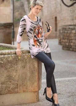 Shirt mit platziertem Tiermotiv