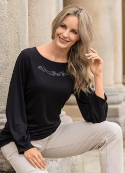 Shirt mit raffinierten Faltenabschlüssen