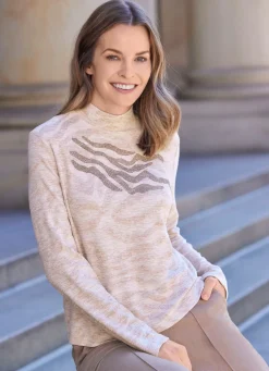 Shirt mit rückwärtigem Reißverschluss