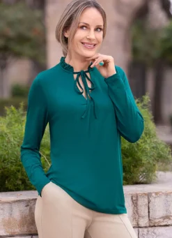 Shirt mit Rüschenverarbeitung