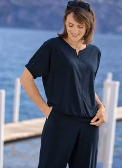 Shirt mit rundem Halsausschnitt