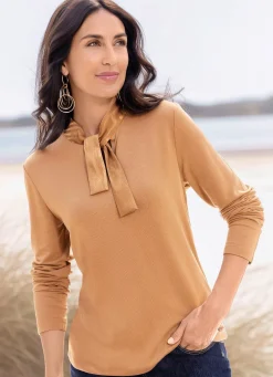 Shirt mit Satinschleife