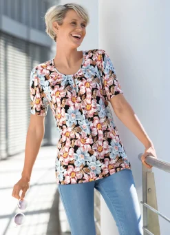 Shirt mit Schlingenknopfverschluss