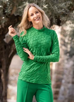 Shirt mit Stehkragen in 5 Farben