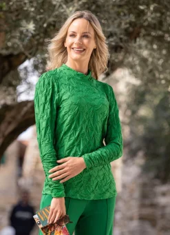 Shirt mit Stehkragen in 5 Farben