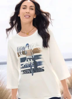 Shirt mit Strasszier