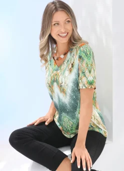 Shirt mit V-Ausschnitt